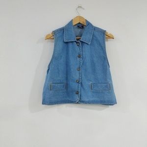 Vintage Denim Vest - S
